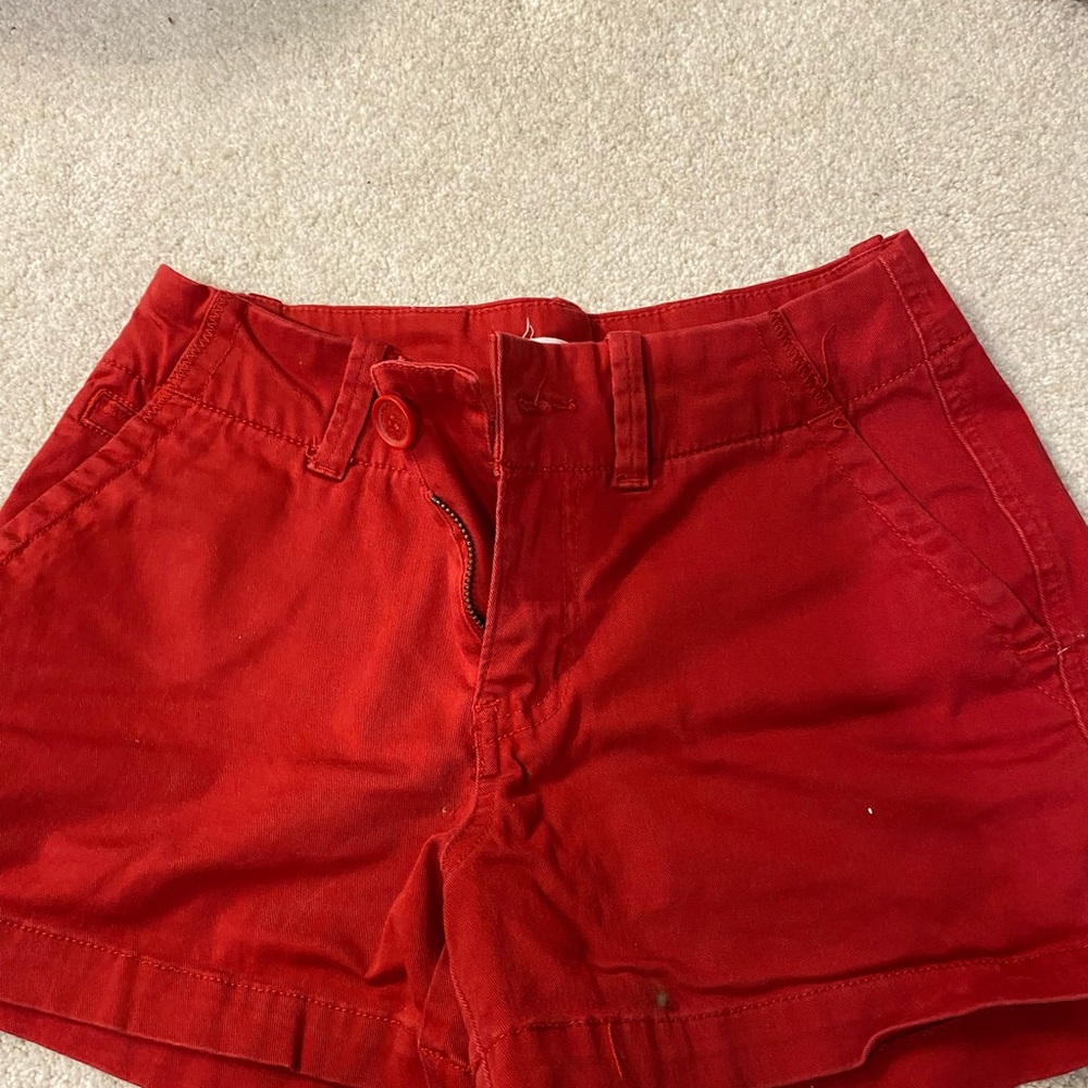 Red chino shorts from Maurice’s. Worn twice.